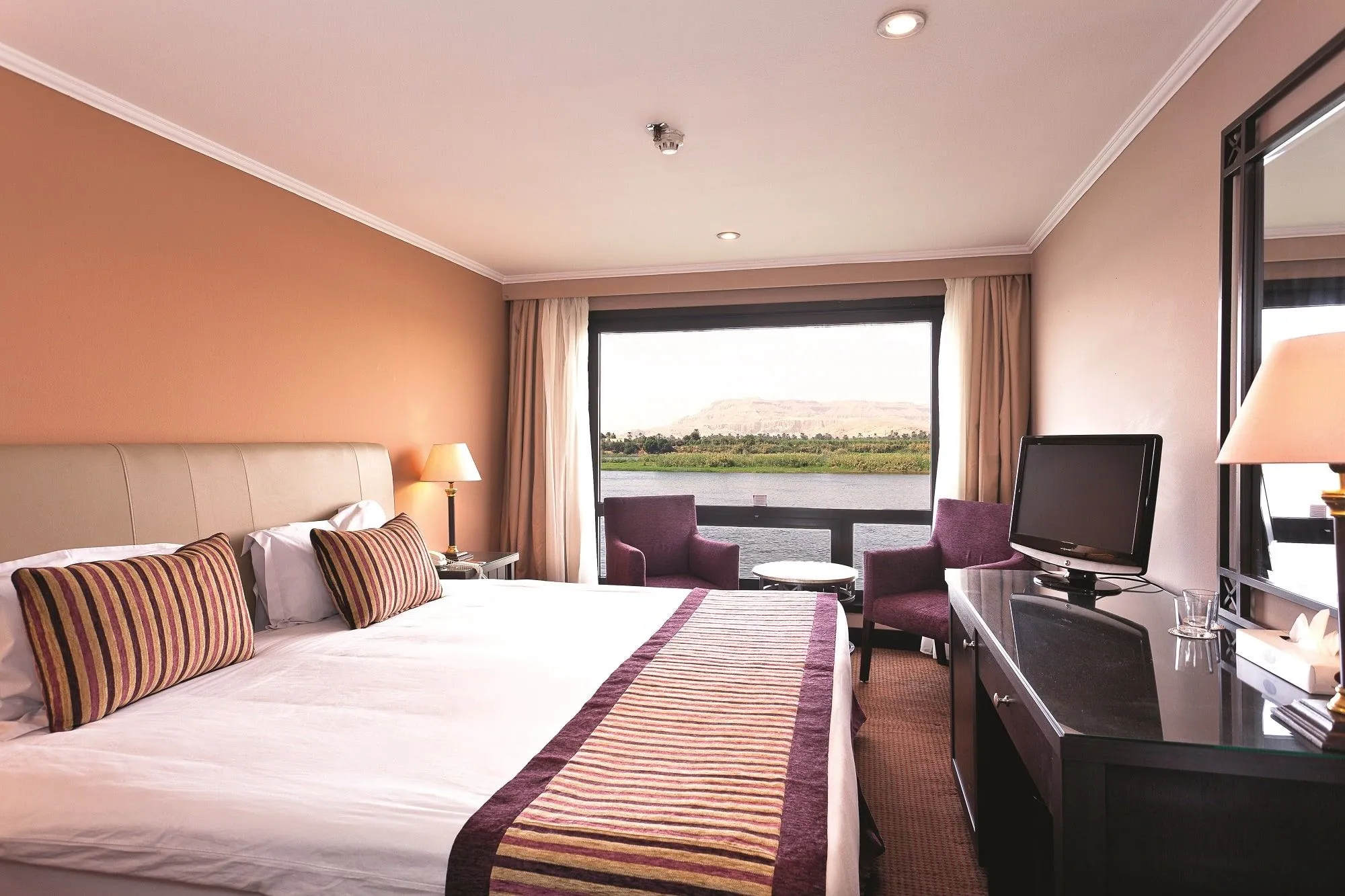 Cabin aboard the JAZ Crown Prince Nile Cruise Nile cruise